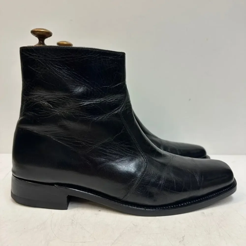 RESOLED Crockett & Jones Jasper Formal Chelsea Boots Made in England VTG US 9 D